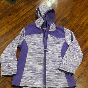 Free Country Purple and White Kids Raincoat